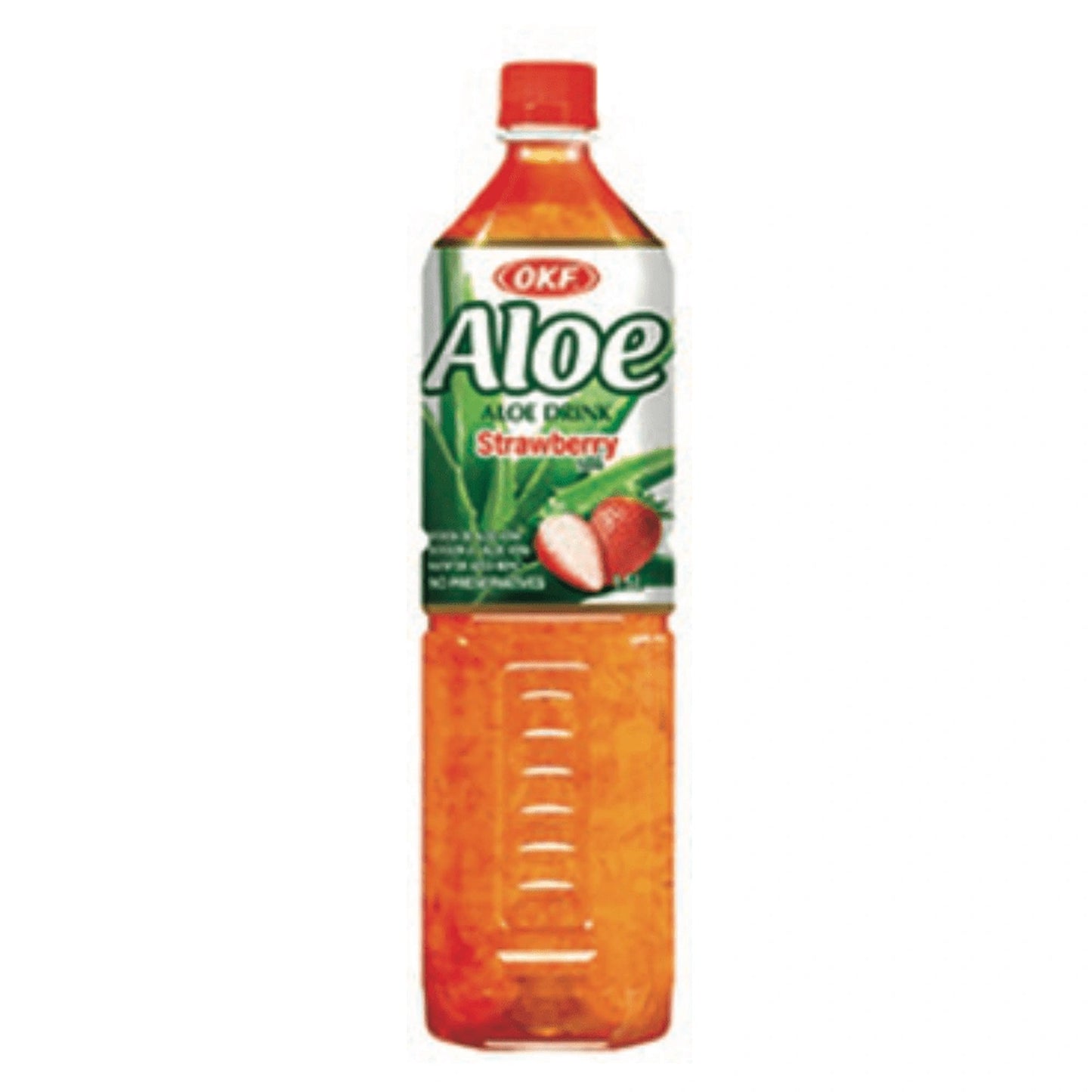 OKF Aloe Vera Drink Strawberry 1.5L x 12 - Vinays Food - OKF