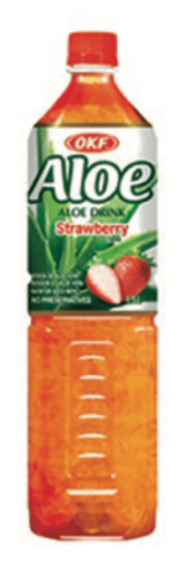 OKF Aloe Vera Drink Strawberry 1.5L x 12 - Vinays Food - OKF