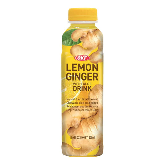 OKF Lemon Ginger Drink with Aloe 500ml x 20