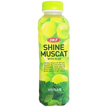 OKF Shine Muscat Drink with Aloe 500ml x 20 - Vinays Food - OKF