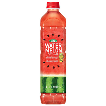 OKF Watermelon Drink with Aloe 1.5L x 1 (Single Unit) - Vinays Food - OKF