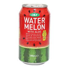 OKF Watermelon Drink with Aloe 340ml x 20 - Vinays Food - OKF