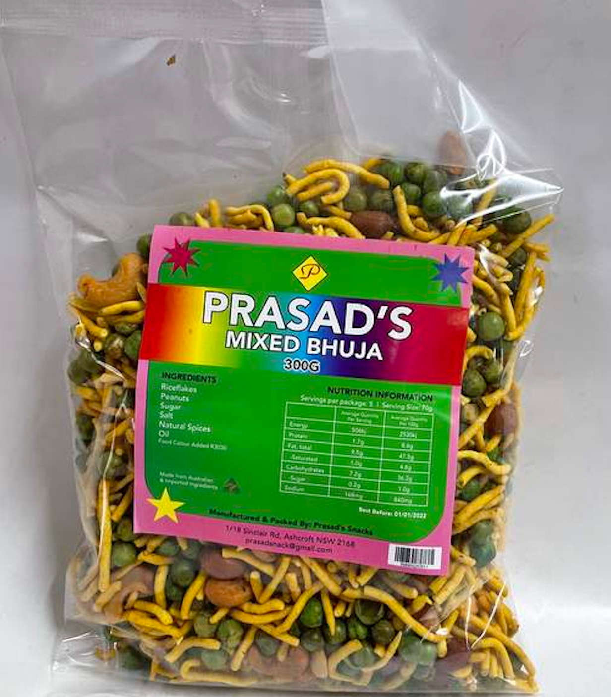 Prasad Mix Bhuja 300g x12 - Vinays Food - Prasad