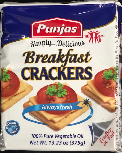 Punjas Breakfast Crackers 375g x20 - Vinays Food - Punjas