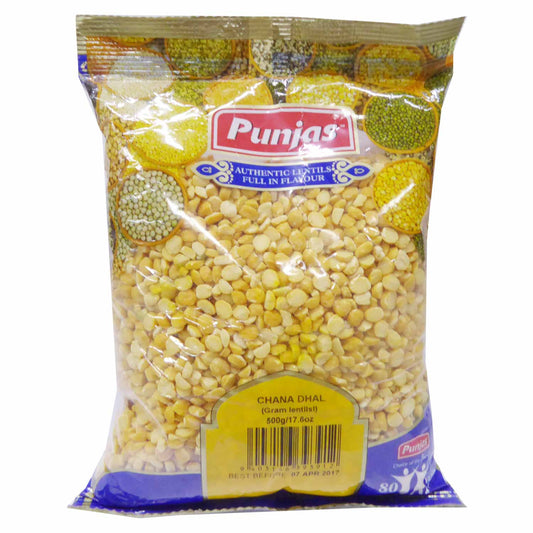 Punjas Chana Dhal 500g x30 - Vinays Food - Punjas