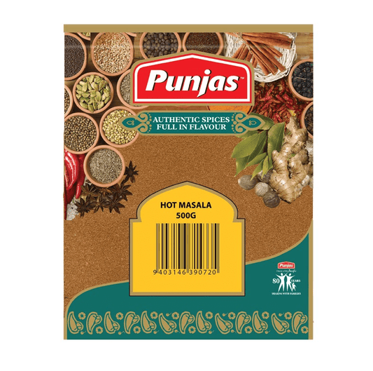 Punjas Hot Masala 500g x20 - Vinays Food - Punjas