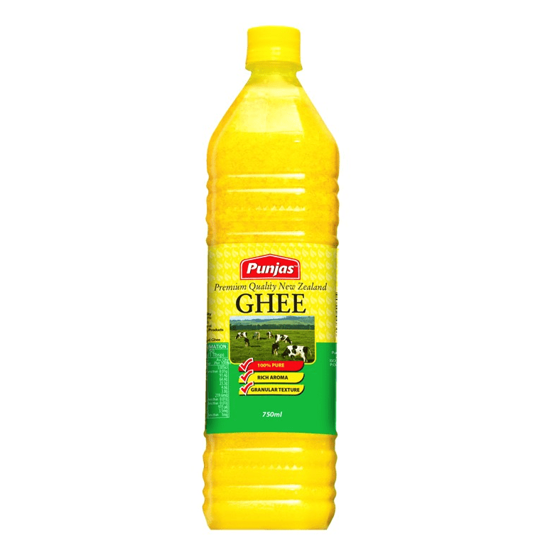 Punjas NZ Pure Ghee 750ml x20 - Vinays Food - Punjas