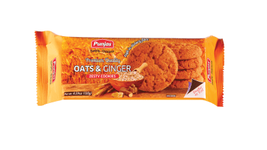 Punjas Oat & Ginger Cookies 130g x15 - Vinays Food - Punjas