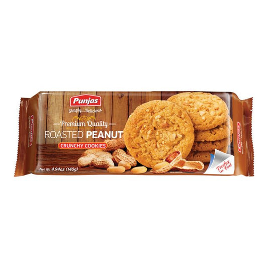 Punjas Roasted Peanut Cookies 130g x15 - Vinays Food - Punjas