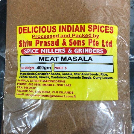Shiu Prasad Meat Masala 400g x12 - Vinays Food - Shiu Prasad