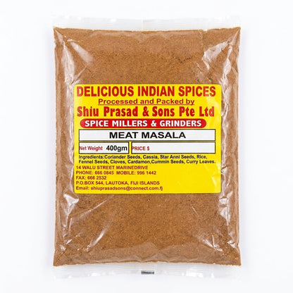 Shiu Prasad Meat Masala 400g x12 - Vinays Food - Shiu Prasad