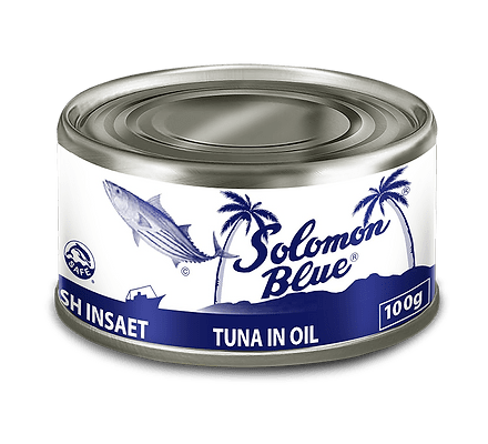 Solomon Blue Original Red Flakes Tuna in Soy Oil 100g x 48 - Vinays Food - Solomon Blue