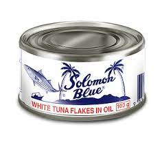 Solomon Blue Original White Flakes Tuna in Soy Oil 160g x 24 - Vinays Food - Solomon Blue