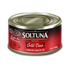 Soltuna Premium Chilli Chunk YF in Soy Oil 100g x 48 - Vinays Food - Soltuna