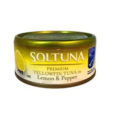 Soltuna Premium Chunk YF in Lemon & Pepper 160g x 24 - Vinays Food - Soltuna