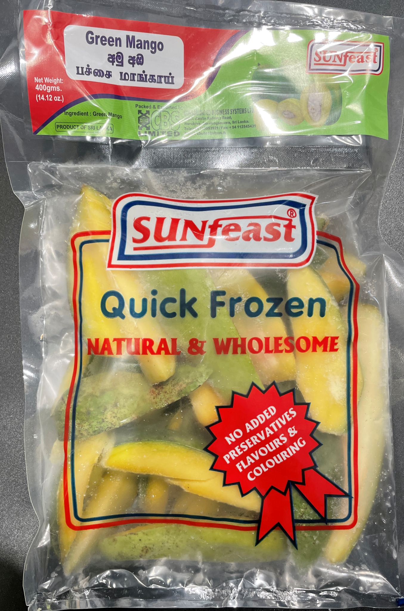 Sunfeast Green Mango Slices 400g x12 - Vinays Food - Sunfeast