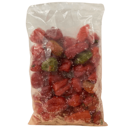 Frozen Bongo chillies with frost and ice crystals for Fijian cooking