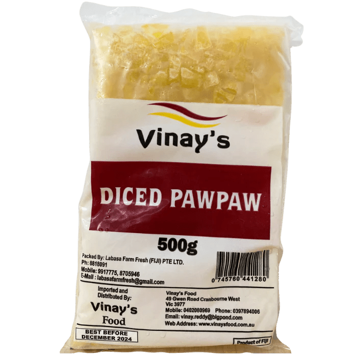 Vinay's Diced Pawpaw 500g x 24 - Vinays Food - Vinay's