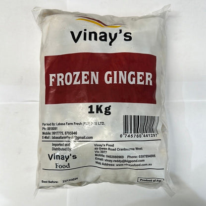 Vinay's Peeled Ginger 1Kg x 10 - Vinays Food - Vinay's