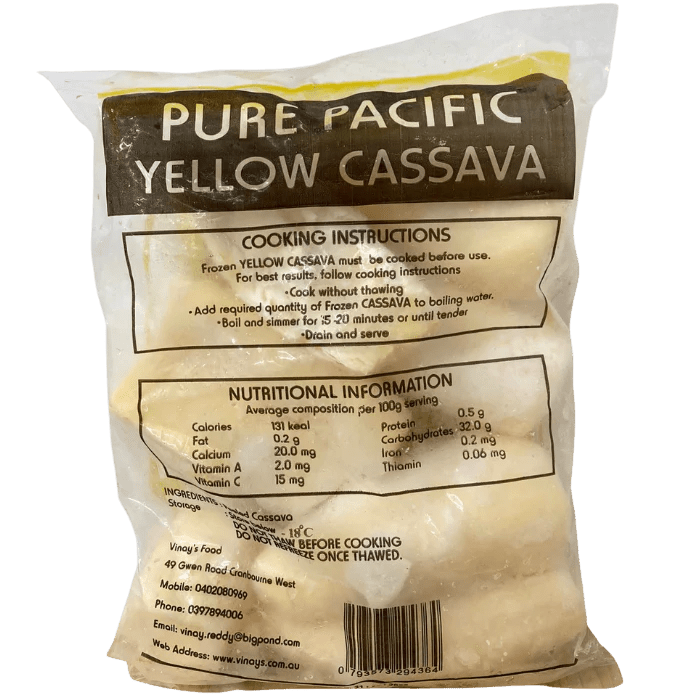 Vinay's Yellow Cassava 10kg - Vinays Food - Vinay's